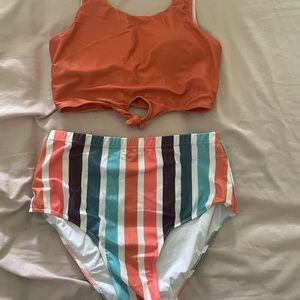 🍑One Loved Babe High-Waisted Swimsuit